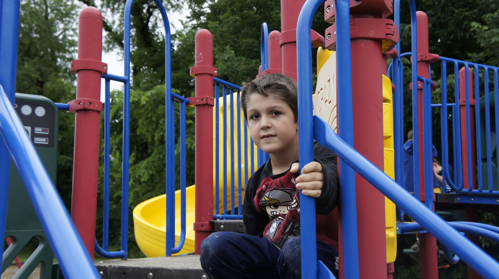 swings, slides, monkey bars, sand, and more